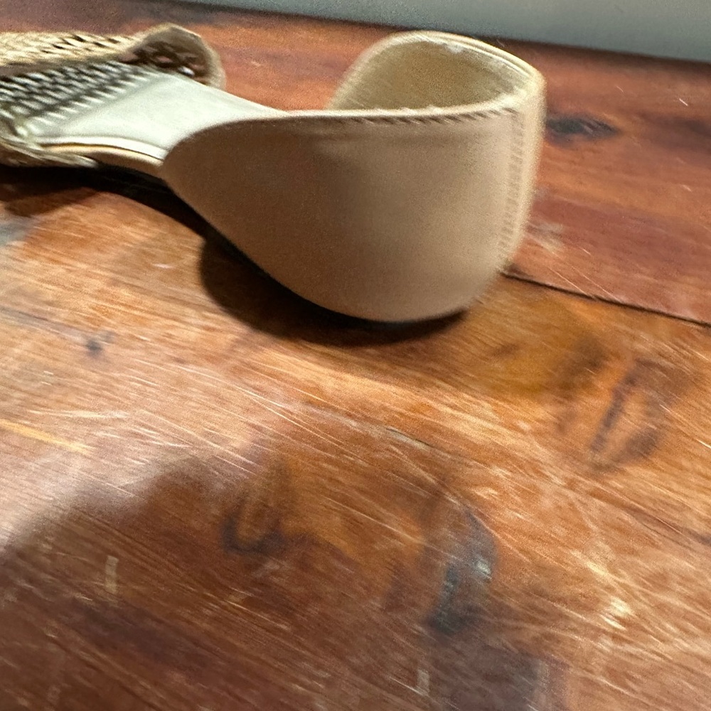 Women's Tan Woven Flats - Picture 8 of 12